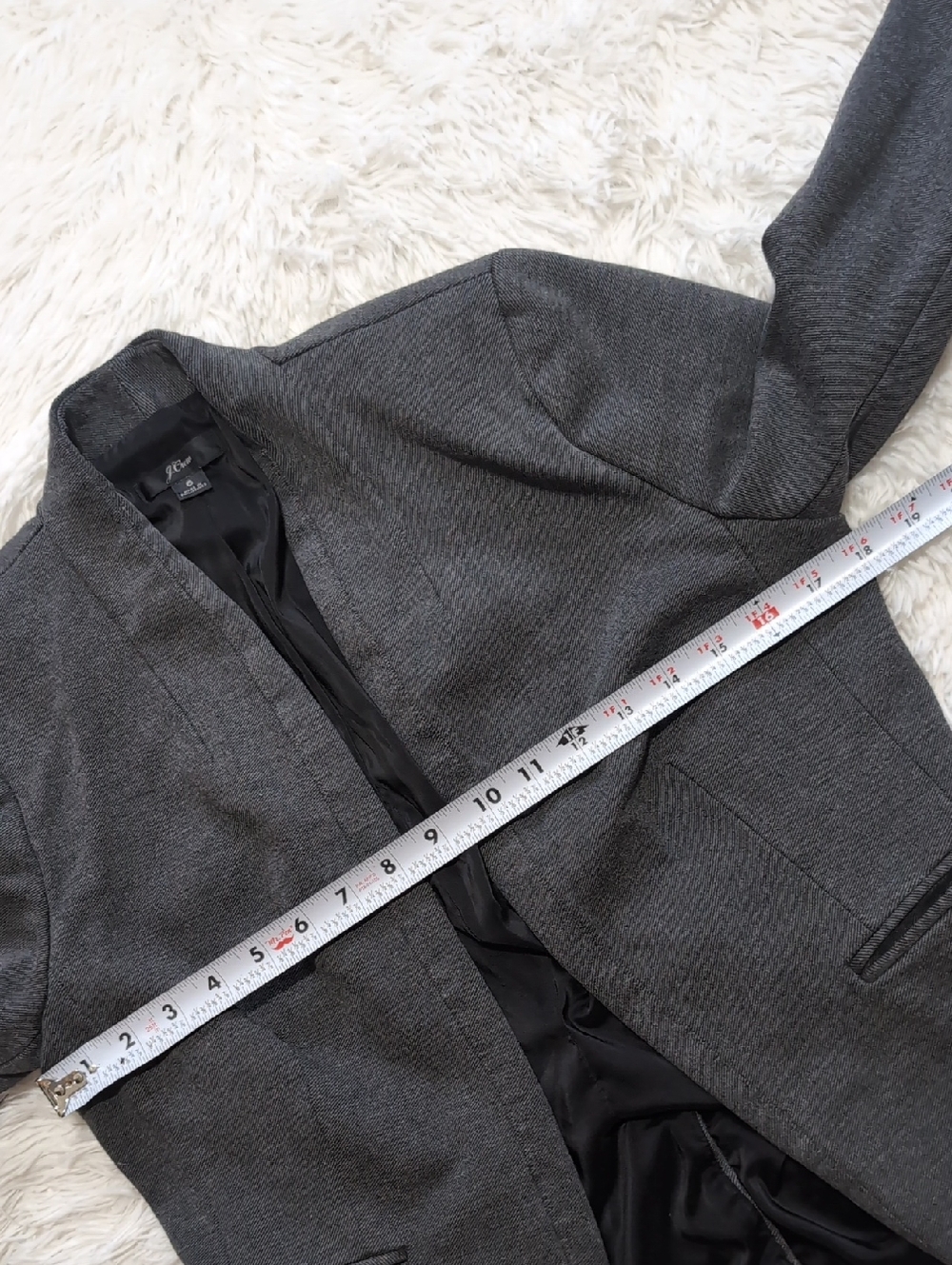 J. Crew Grey Going-Out Stretch Twill Blazer Size 6 - Picture 14 of 15